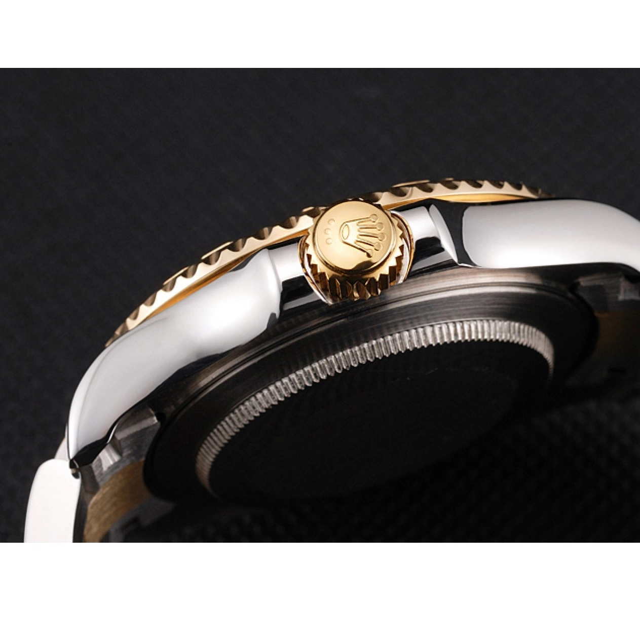 Aaa replica Tone Two Stainless Dial Dial Gold Swiss Gray Yacht-Master Steel Case Bezel Rolex 0705